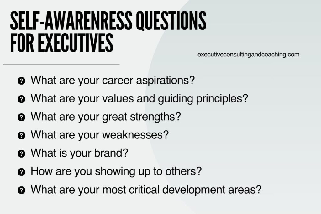 self awareness questions for executives